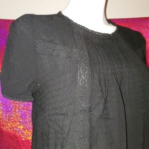 Black Peasant Top